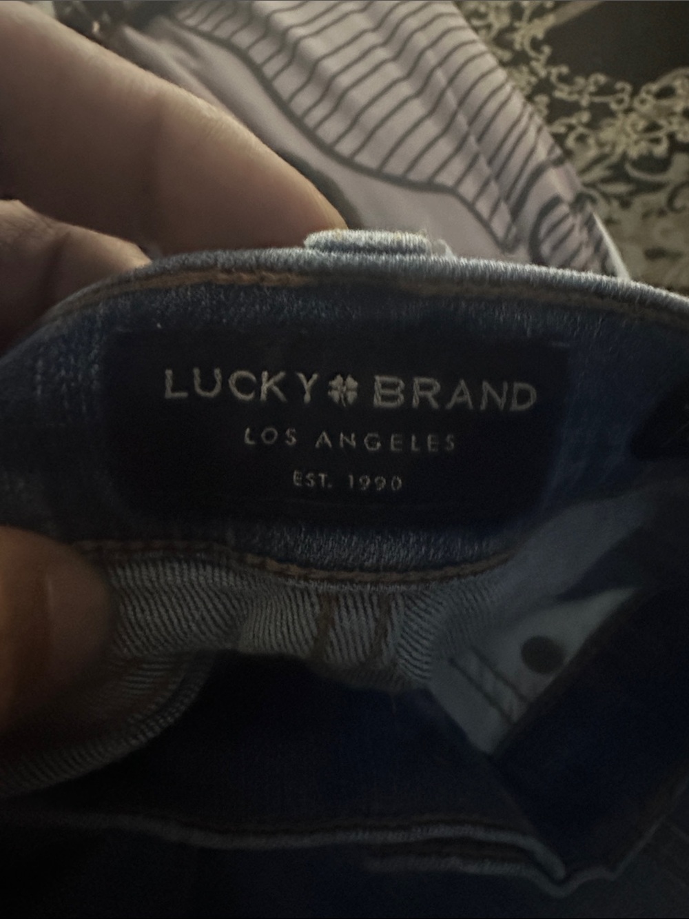Lucky Brand Men's Dark Blue Denim Jeans